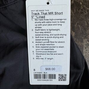Lululemon Track That MR Short 5” *Lined